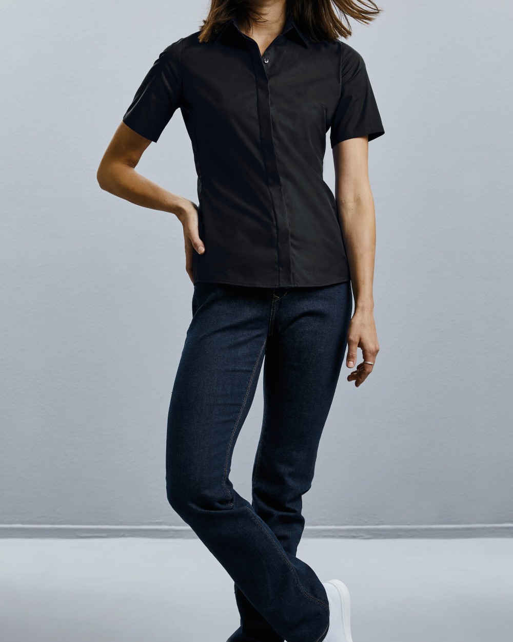Hemden RUSSELL Ladies' Ultimate Stretch Shirt voor bedrukking &amp; borduring
