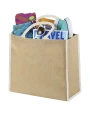 Tote bags 4DO Harry jute draagtas met gekleurde accenten 25L voor bedrukking &amp; borduring