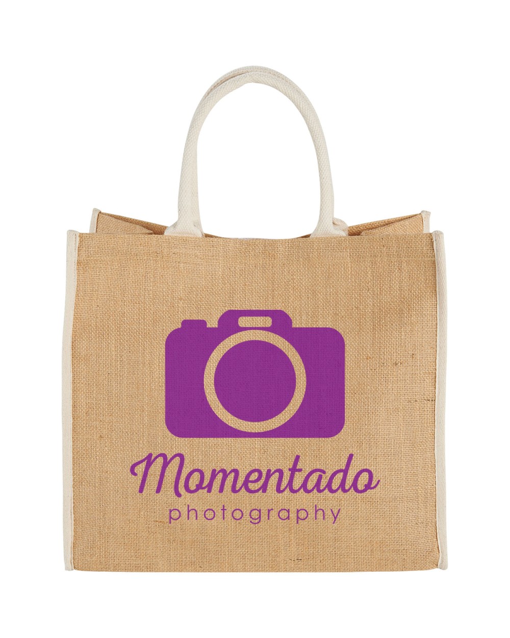 Tote bags personnalisable 4DO Grand sac shopping en jute Harry 25L