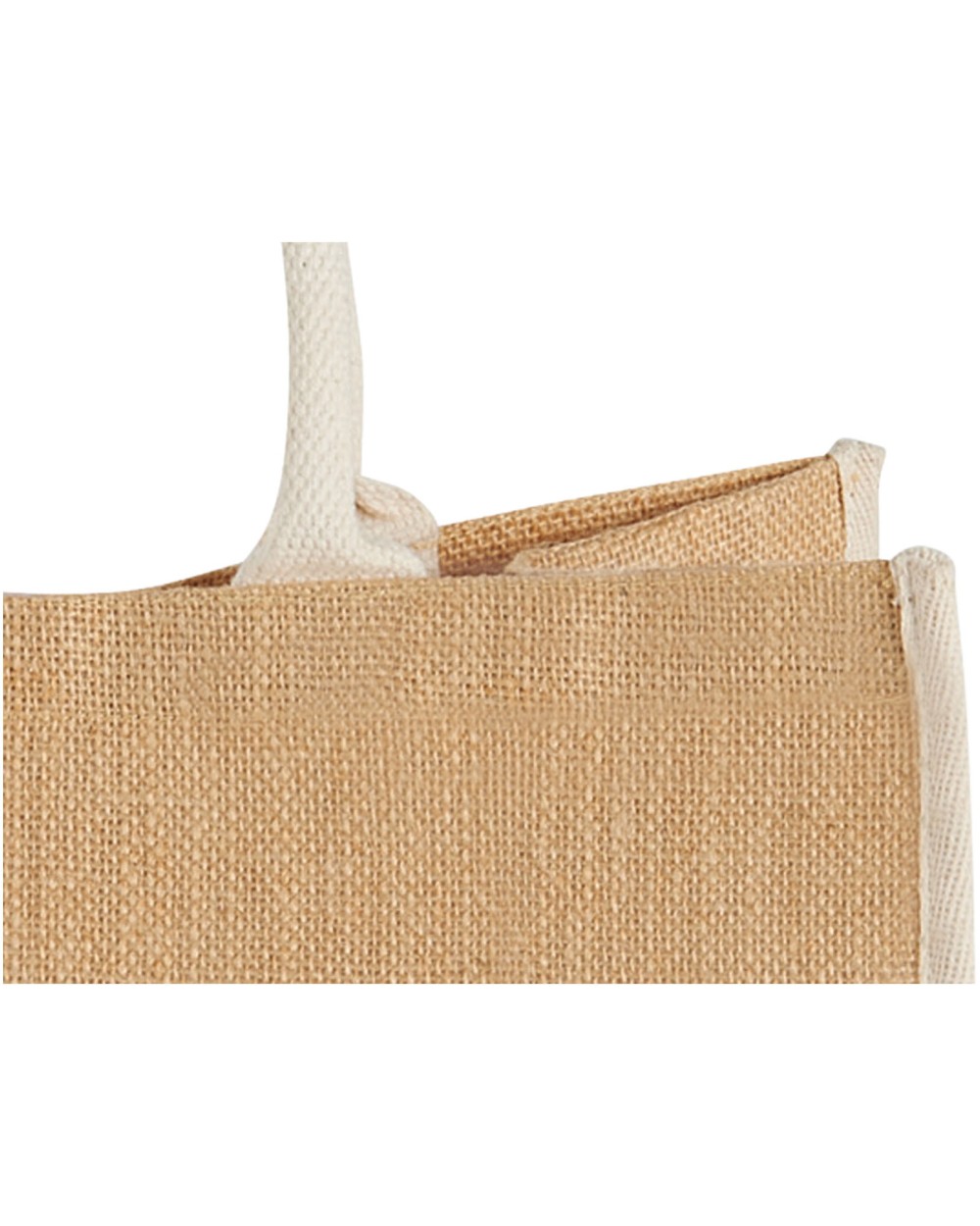 Tote bags 4DO Harry jute draagtas met gekleurde accenten 25L voor bedrukking &amp; borduring