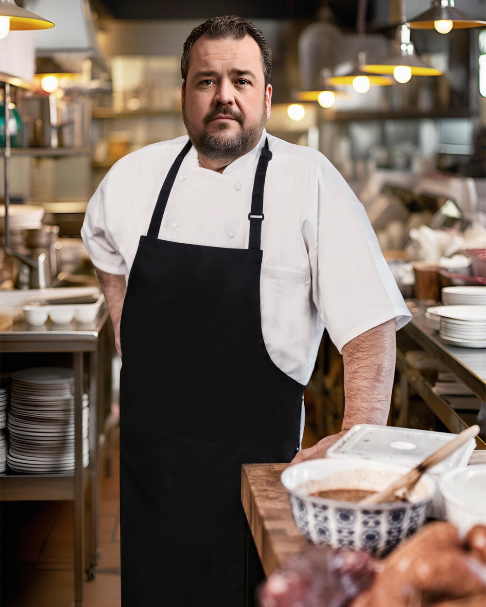 Tabliers personnalisable KARLOWSKY Oversize Bib Apron with Buckle and Pocket