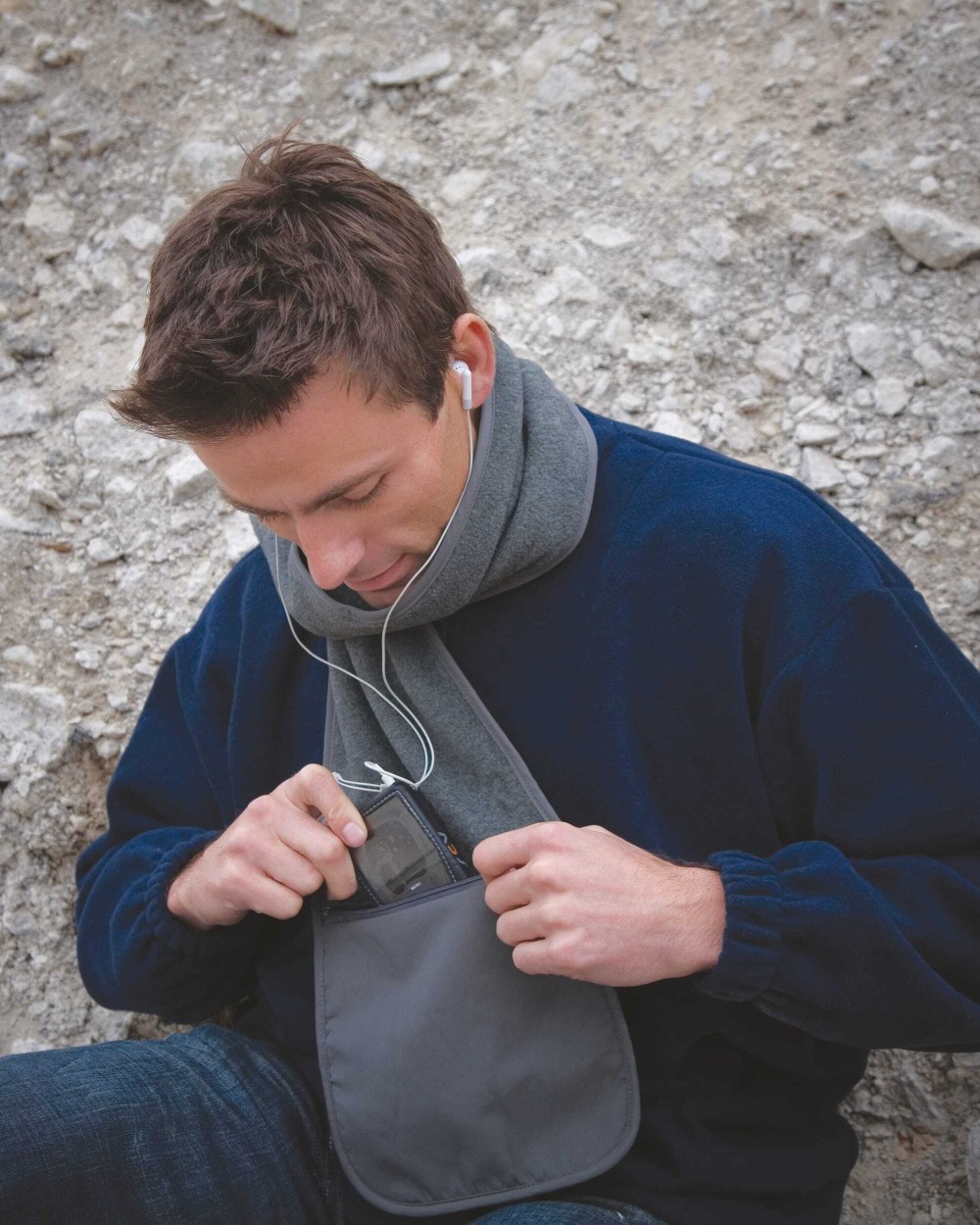 Écharpes personnalisable RESULT ÉCHARPE POLARTHERM™ avec poche zippée