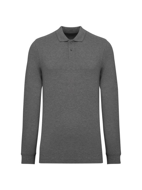 KARIBAN Polo piqué manches longues Bio180 homme /api/colors/5fcefcdd-901a-471b-86f6-fd6b6c59cd10 personnalisable