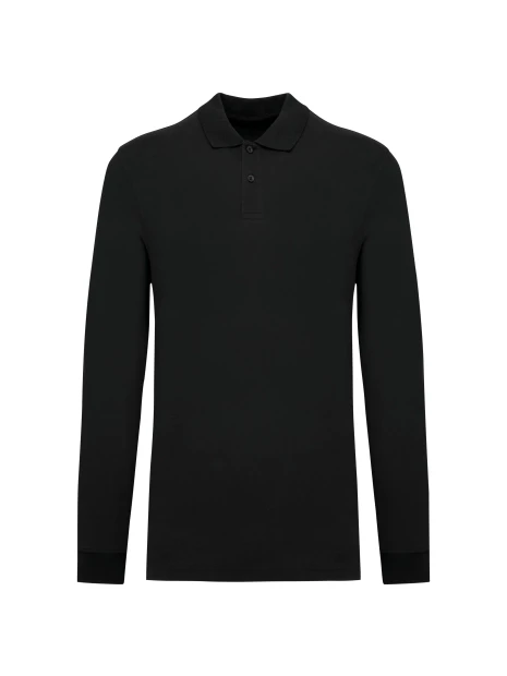 KARIBAN Polo piqué manches longues Bio180 homme /api/colors/b9fdad4a-5e94-45cb-8c03-c08b349b28c3 personnalisable