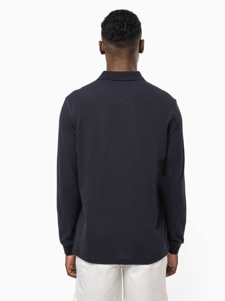 Polos à personnaliser KARIBAN Polo piqué manches longues Bio180 homme 