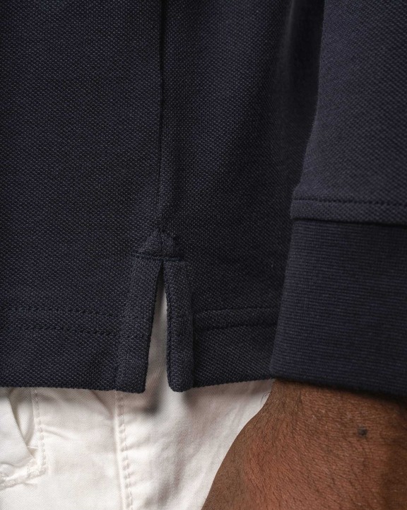 Polos personnalisable KARIBAN Polo piqué manches longues Bio180 homme