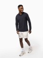 Polos à personnaliser KARIBAN Polo piqué manches longues Bio180 homme 