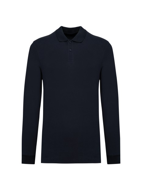 KARIBAN Polo piqué manches longues Bio180 homme /api/colors/b68891a9-1d28-4f7a-8deb-775c45027afd personnalisable