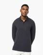 Polos personnalisable KARIBAN Polo piqué manches longues Bio180 homme