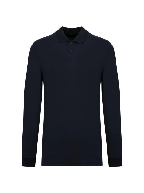 KARIBAN Polo piqué manches longues Bio180 homme /api/colors/b68891a9-1d28-4f7a-8deb-775c45027afd personnalisable