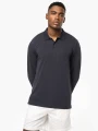 Polos à personnaliser KARIBAN Polo piqué manches longues Bio180 homme 