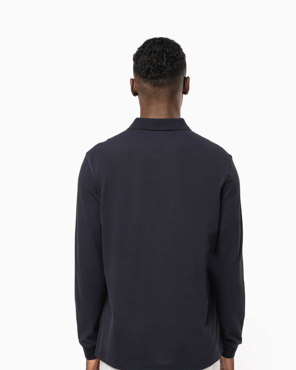 KARIBAN Herren Piqué-Polohemd lange Ärmel Bio-180 Poloshirts personalisierbar