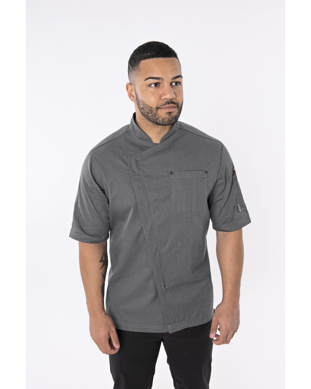 Schorten LE CHEF Unisex Asymmetric Jacket voor bedrukking &amp; borduring