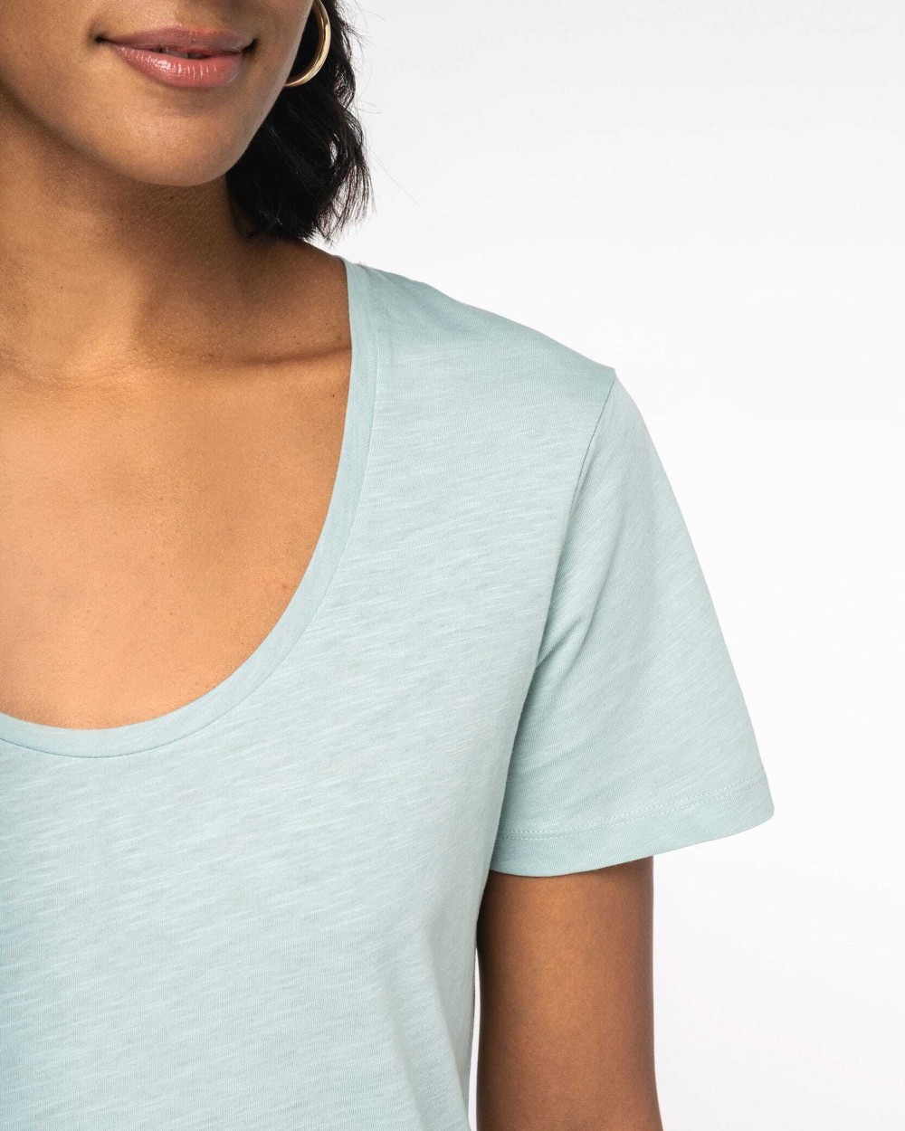 T-shirts NATIVE SPIRIT Ecologisch slub dames T-shirt voor bedrukking &amp; borduring