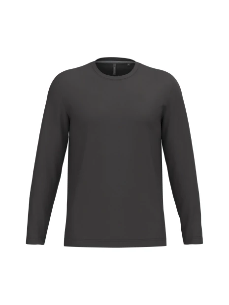 KARIBAN T-shirt col rond manches longues homme /api/colors/3664e9be-231a-44a8-bacd-707b001b474c personnalisable
