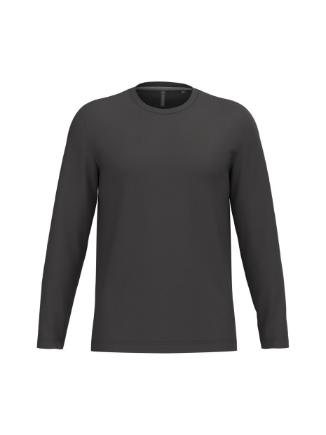 KARIBAN T-shirt col rond manches longues homme /api/colors/3664e9be-231a-44a8-bacd-707b001b474c personnalisable