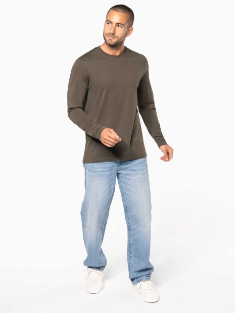 T-Shirts à personnaliser KARIBAN T-shirt col rond manches longues homme 