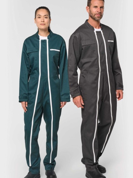 Robes à personnaliser WK. DESIGNED TO WORK Combinaison double zip unisexe 