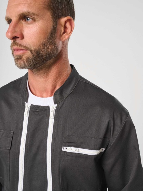 Robes à personnaliser WK. DESIGNED TO WORK Combinaison double zip unisexe 