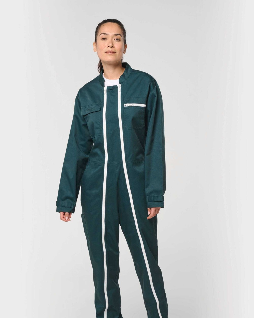 WK. DESIGNED TO WORK Unisex-Overall mit doppeltem Reißverschluss Kleider personalisierbar