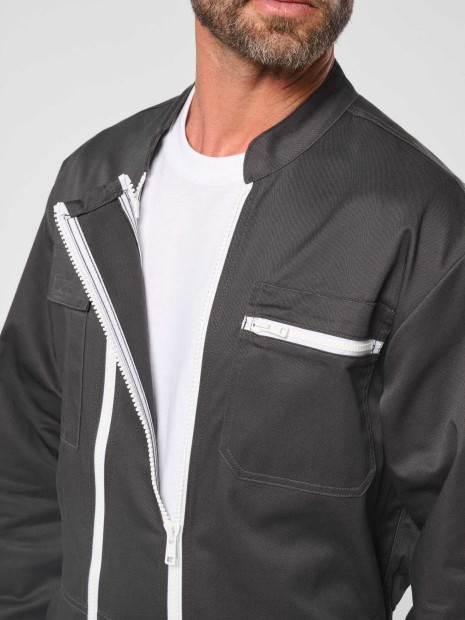 Robes à personnaliser WK. DESIGNED TO WORK Combinaison double zip unisexe 