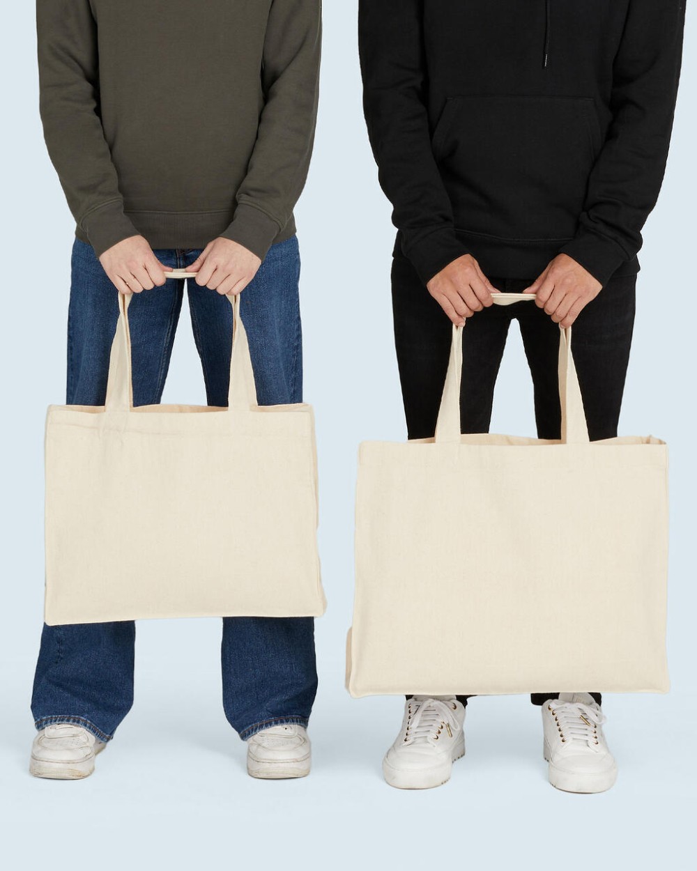  Canvas Wide Shopper with Fold LH Taschen personalisierbar