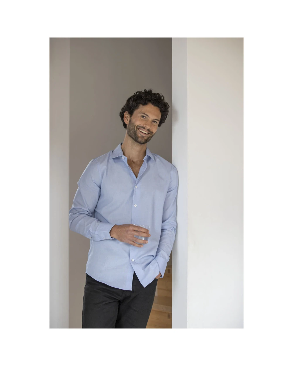 Hemden ELEVATE Cuprite herenoverhemd met lange mouwen, biologisch voor bedrukking &amp; borduring