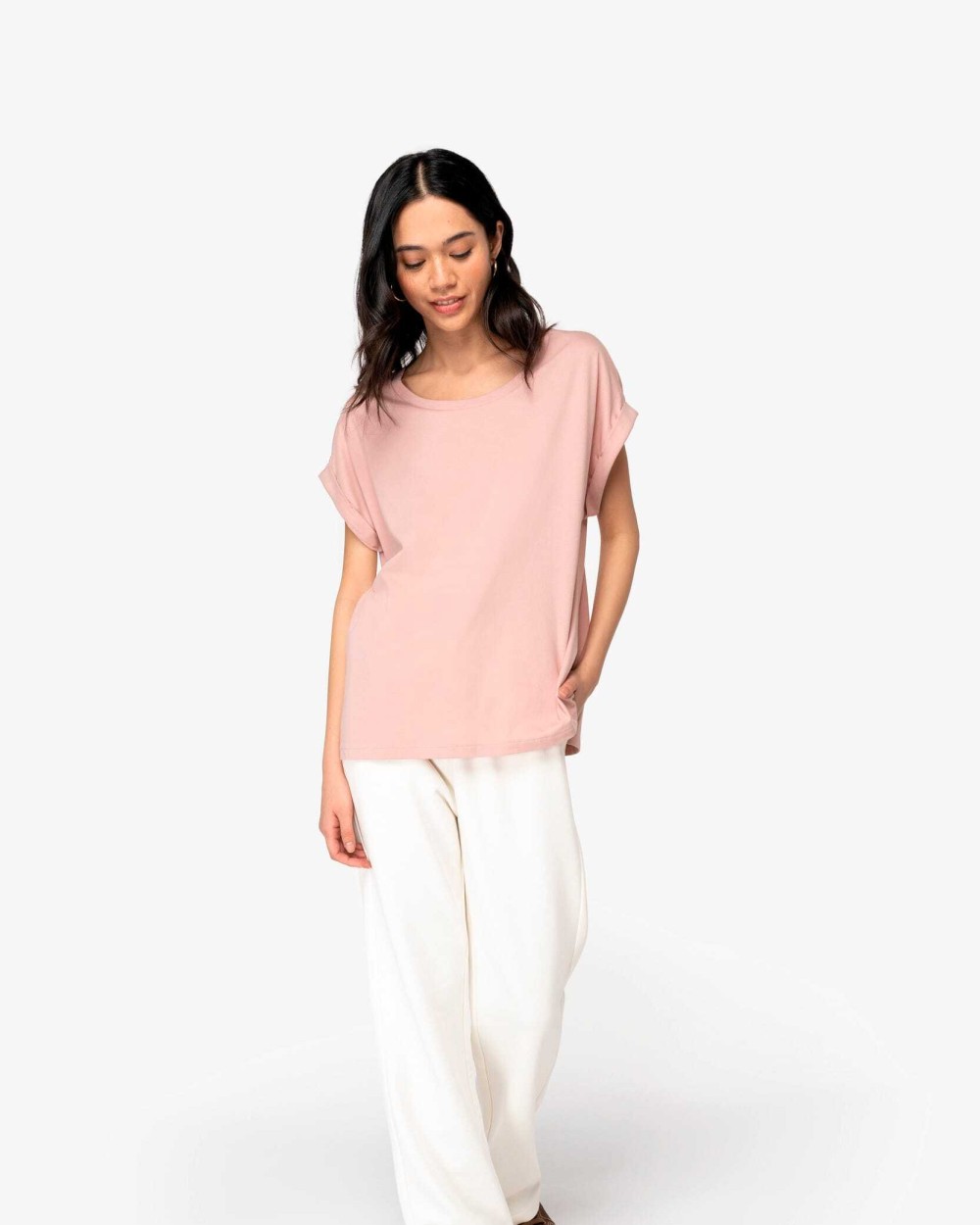 Pantalons personnalisable NATIVE SPIRIT Pantalon de jogging écoresponsable ample French Terry femme