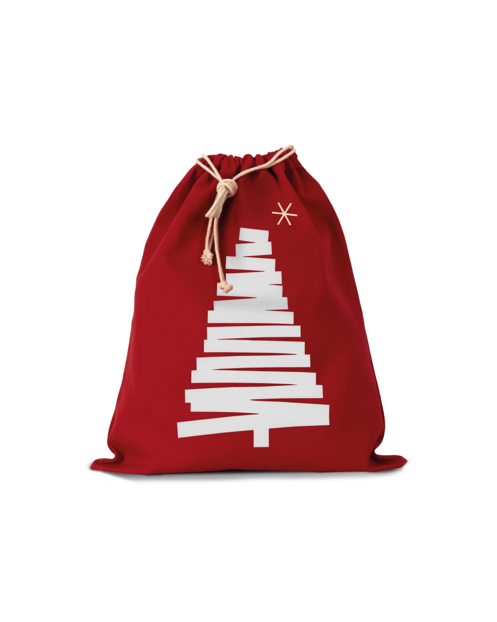 Sacs & Bagagerie personnalisable KIMOOD Sac coton à cordon motif sapin