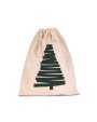 Sacs & Bagagerie personnalisable KIMOOD Sac coton à cordon motif sapin
