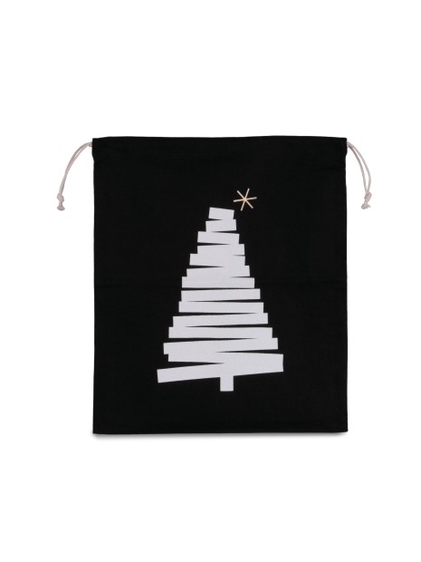 KIMOOD Sac coton à cordon motif sapin /api/colors/b9fdad4a-5e94-45cb-8c03-c08b349b28c3 personnalisable