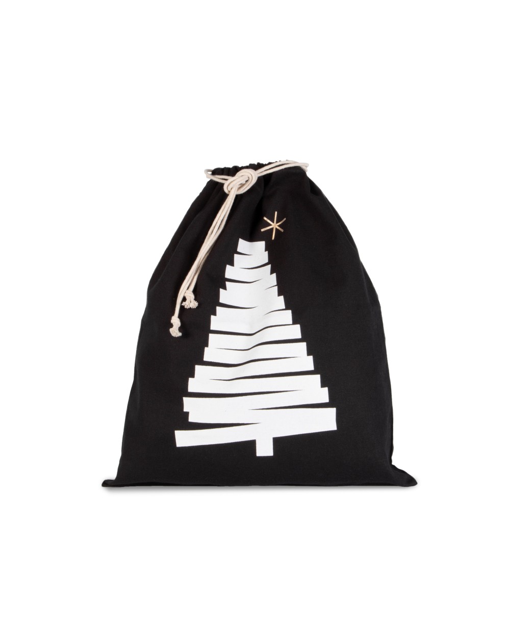 Sacs & Bagagerie personnalisable KIMOOD Sac coton à cordon motif sapin