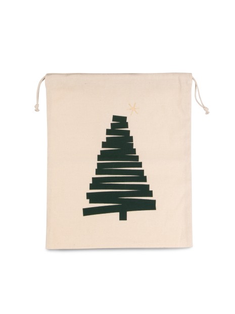 KIMOOD Sac coton à cordon motif sapin /api/colors/e4673c21-e8cb-492b-aa0c-b227b8618401 personnalisable
