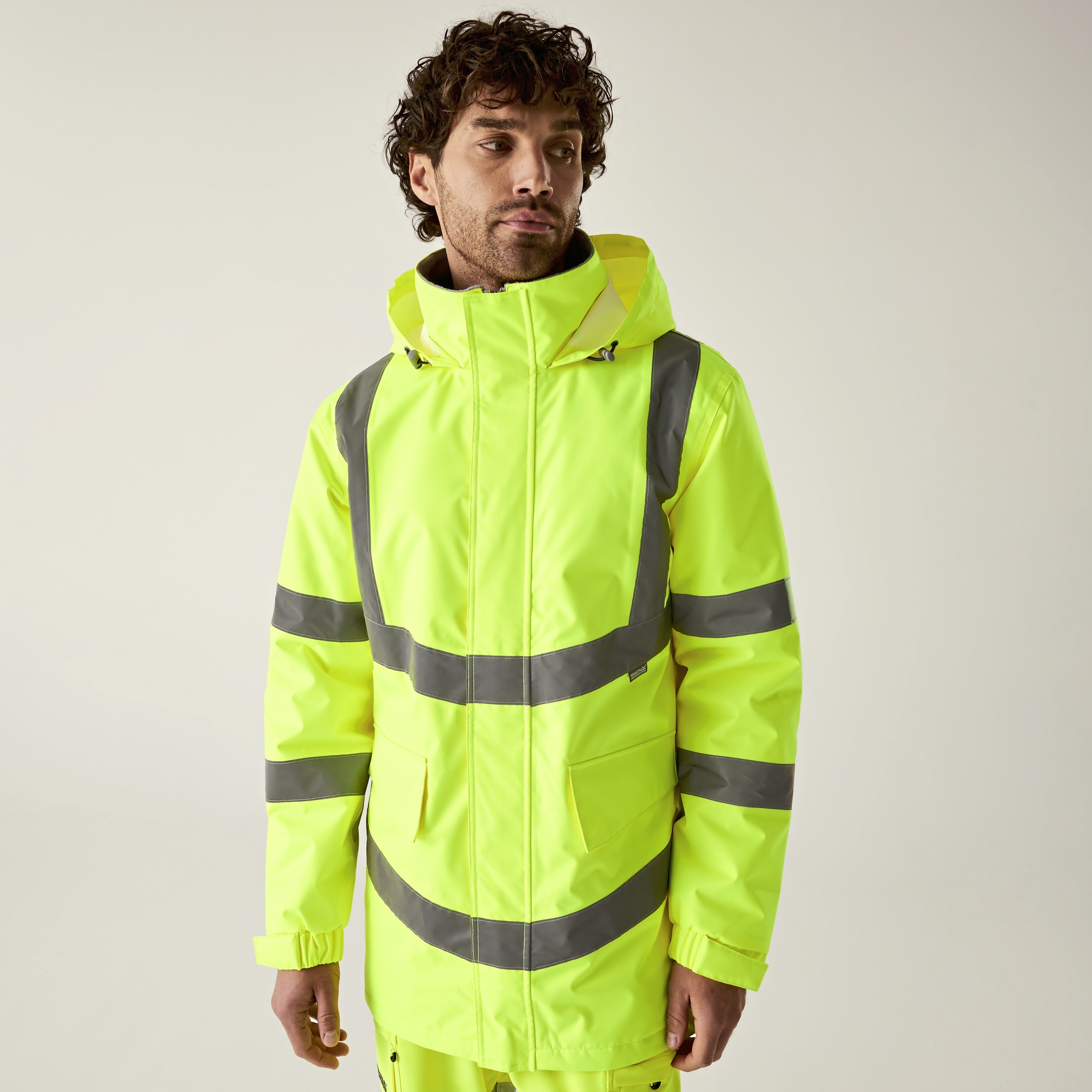 Vestes personnalisable REGATTA Hi-Vis Pro Contract Dover Parka Jacket