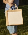 Tote bags personnalisable WESTFORDMILL COTTON PUCKET JUTE MIDI TOTE