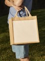 Tote bags à personnaliser WESTFORDMILL COTTON PUCKET JUTE MIDI TOTE 