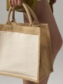 Tote bags à personnaliser WESTFORDMILL COTTON PUCKET JUTE MIDI TOTE 