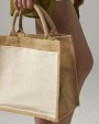 Tote bags WESTFORDMILL COTTON PUCKET JUTE MIDI TOTE voor bedrukking &amp; borduring