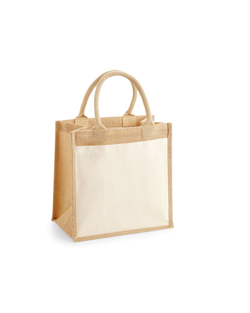 Tote bags personnalisable WESTFORDMILL COTTON PUCKET JUTE MIDI TOTE