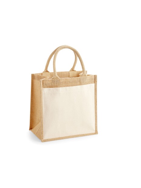 WESTFORDMILL COTTON PUCKET JUTE MIDI TOTE /api/colors/e4673c21-e8cb-492b-aa0c-b227b8618401 personnalisable