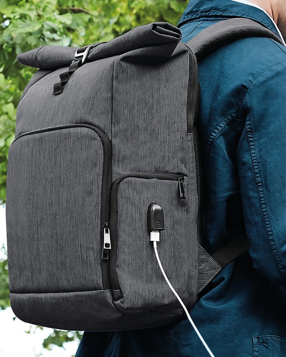 QUADRA Q-TECH CHARGE ROLL-TOP BACKPACK Taschen personalisierbar