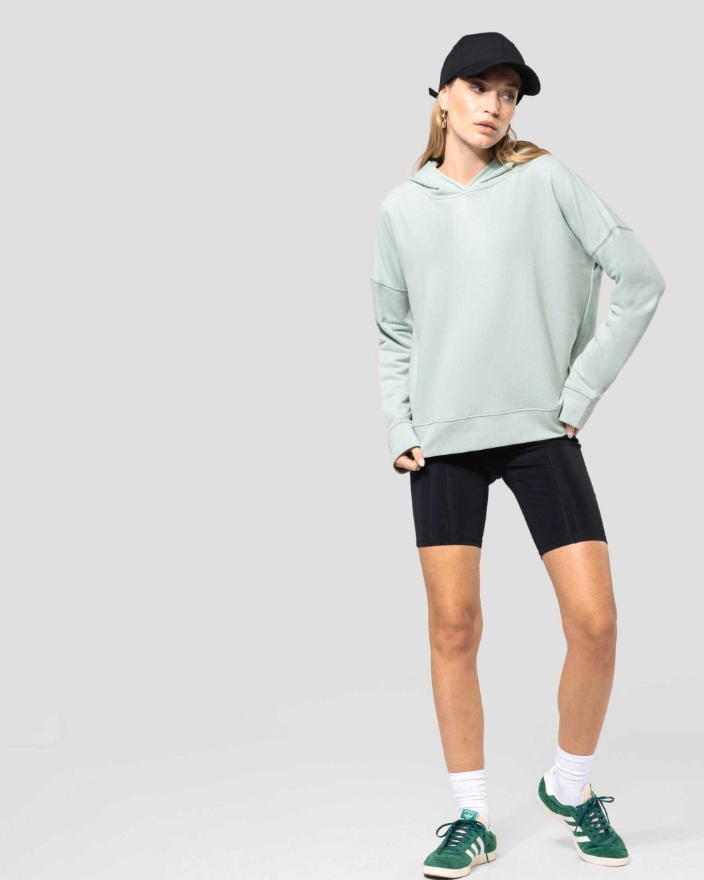 Sweaters & hoodies KARIBAN Bio lounge damessweater met capuchon voor bedrukking &amp; borduring