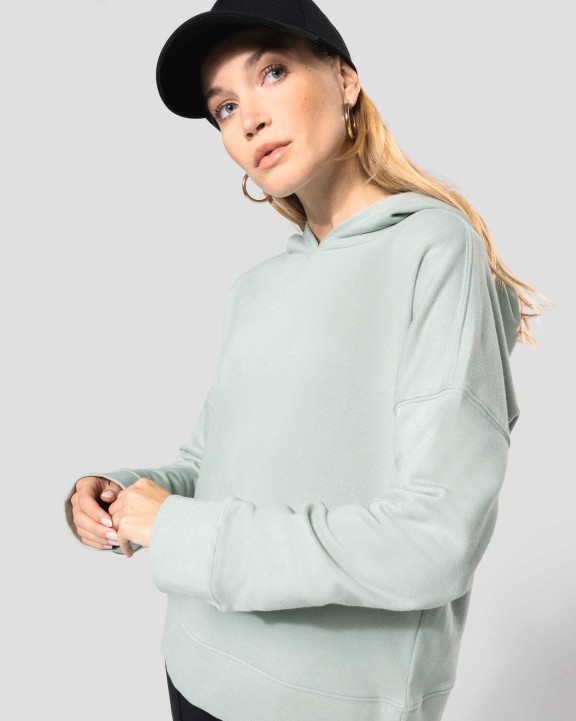 Sweaters & hoodies KARIBAN Bio lounge damessweater met capuchon voor bedrukking &amp; borduring