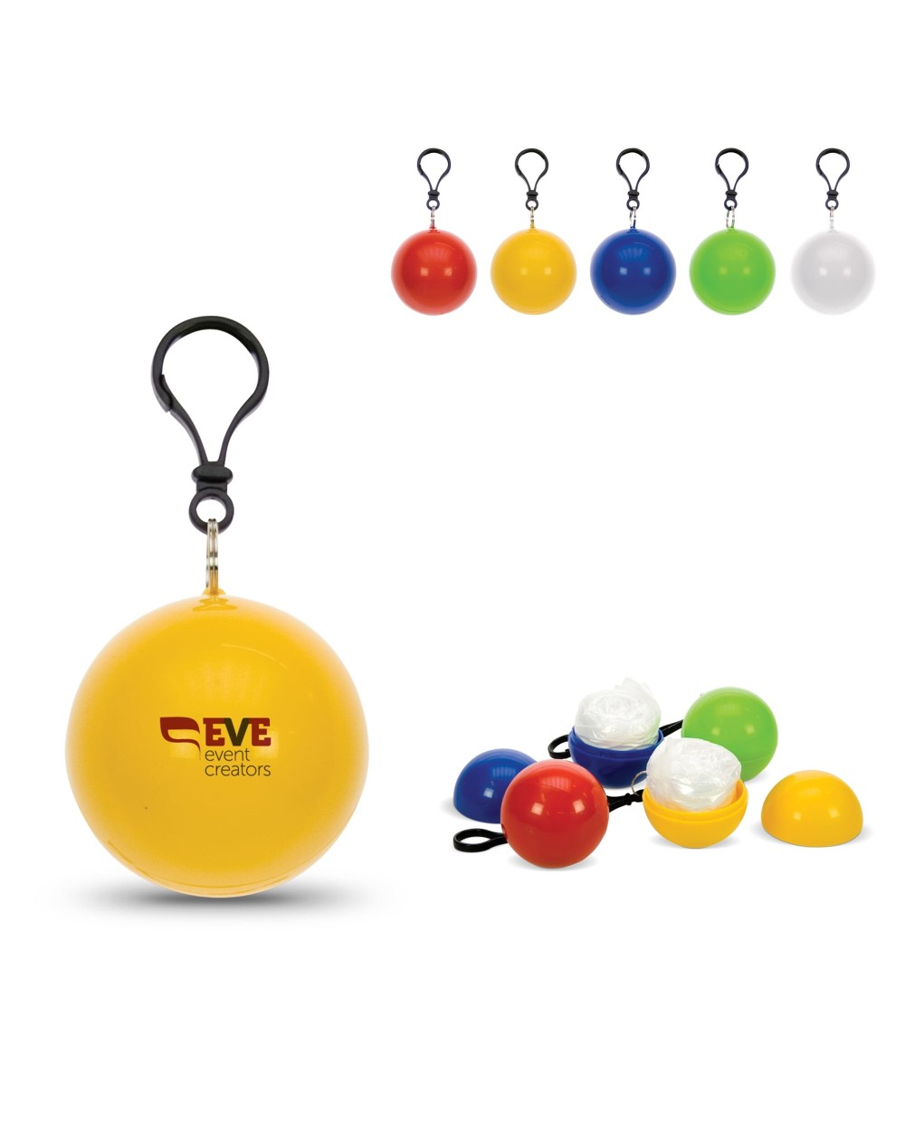 4DO Regenponcho Schlüsselanhänger Jacken personalisierbar