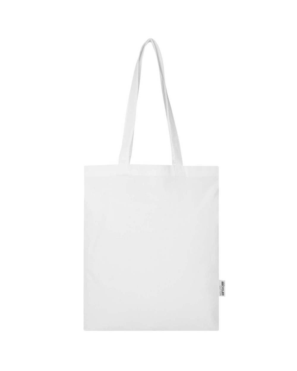 Tote bags 4DO Madras Blend draagtas van 140 g/m² GRS gerecycled katoen 7 l voor bedrukking &amp; borduring
