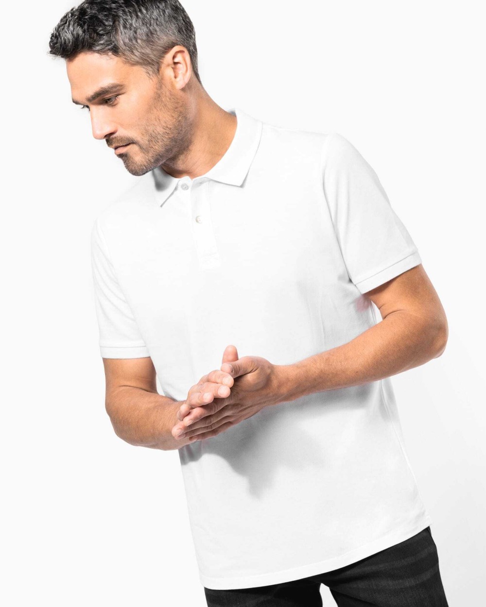 Polo's KARIBAN Herenpolo Supima® korte mouwen voor bedrukking &amp; borduring