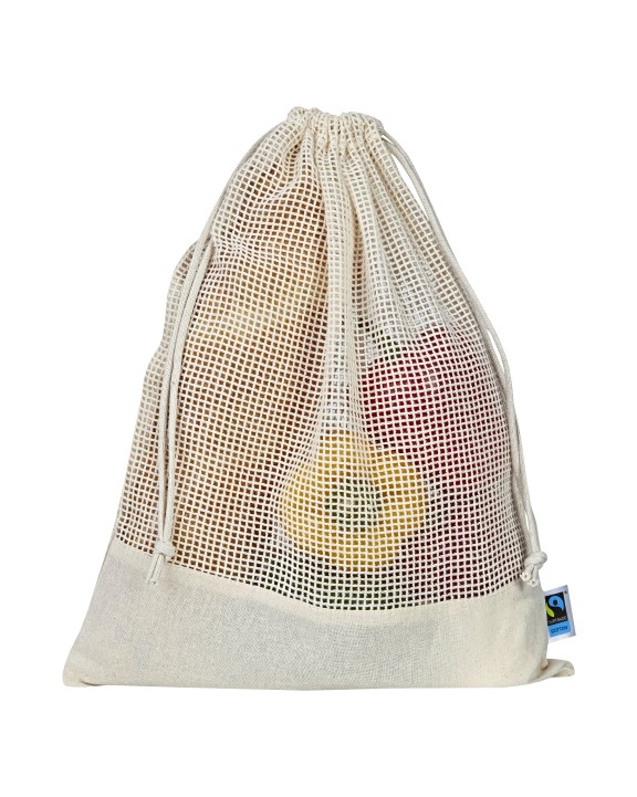 PRINTWEAR Fairtrade Cotton Mesh Bag Taschen personalisierbar