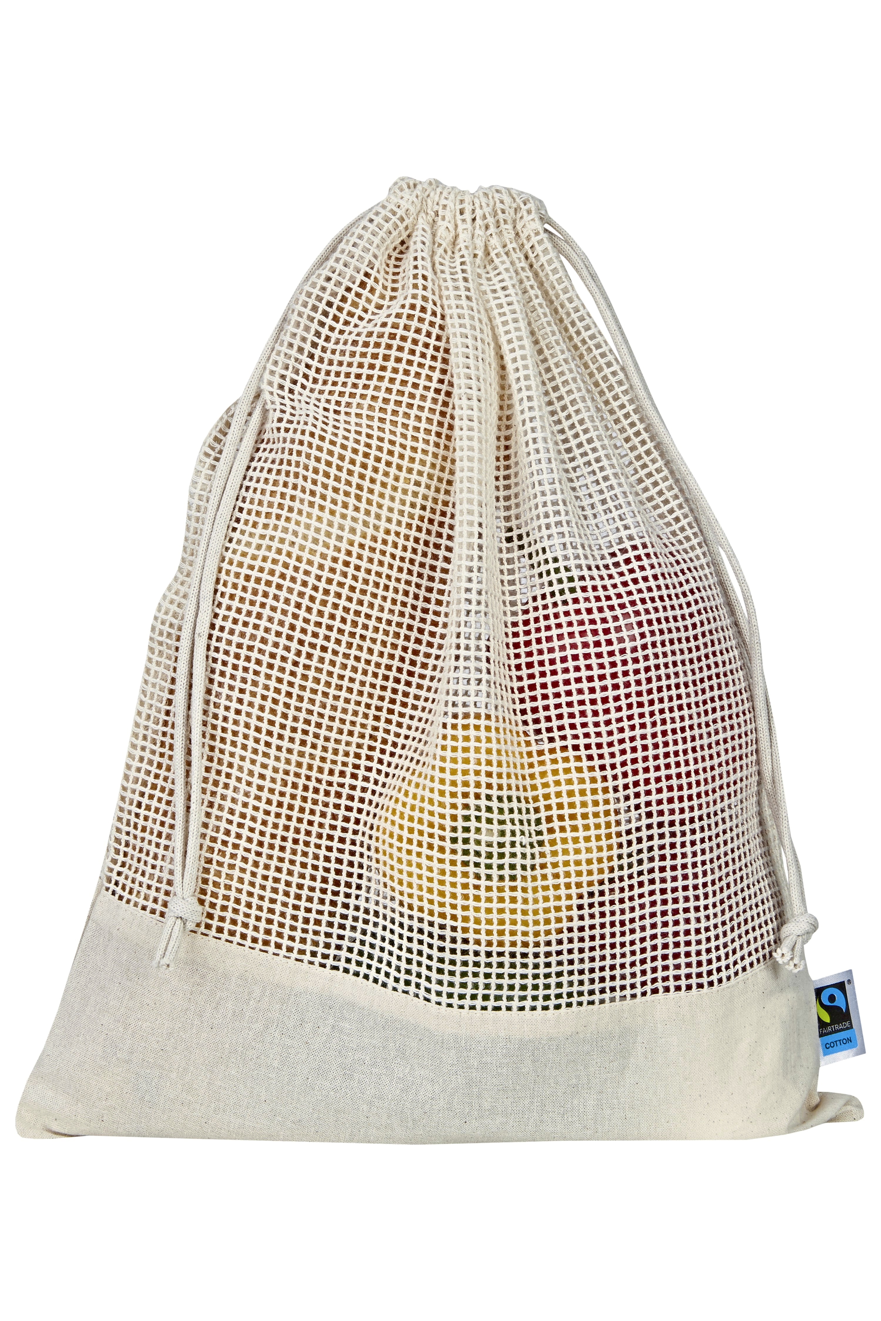 Tassen & Zakken PRINTWEAR Fairtrade Cotton Mesh Bag voor bedrukking &amp; borduring