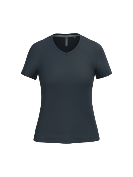 KARIBAN T-shirt col V manches courtes femme /api/colors/b68891a9-1d28-4f7a-8deb-775c45027afd personnalisable