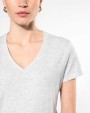 T-Shirts personnalisable KARIBAN T-shirt col V manches courtes femme